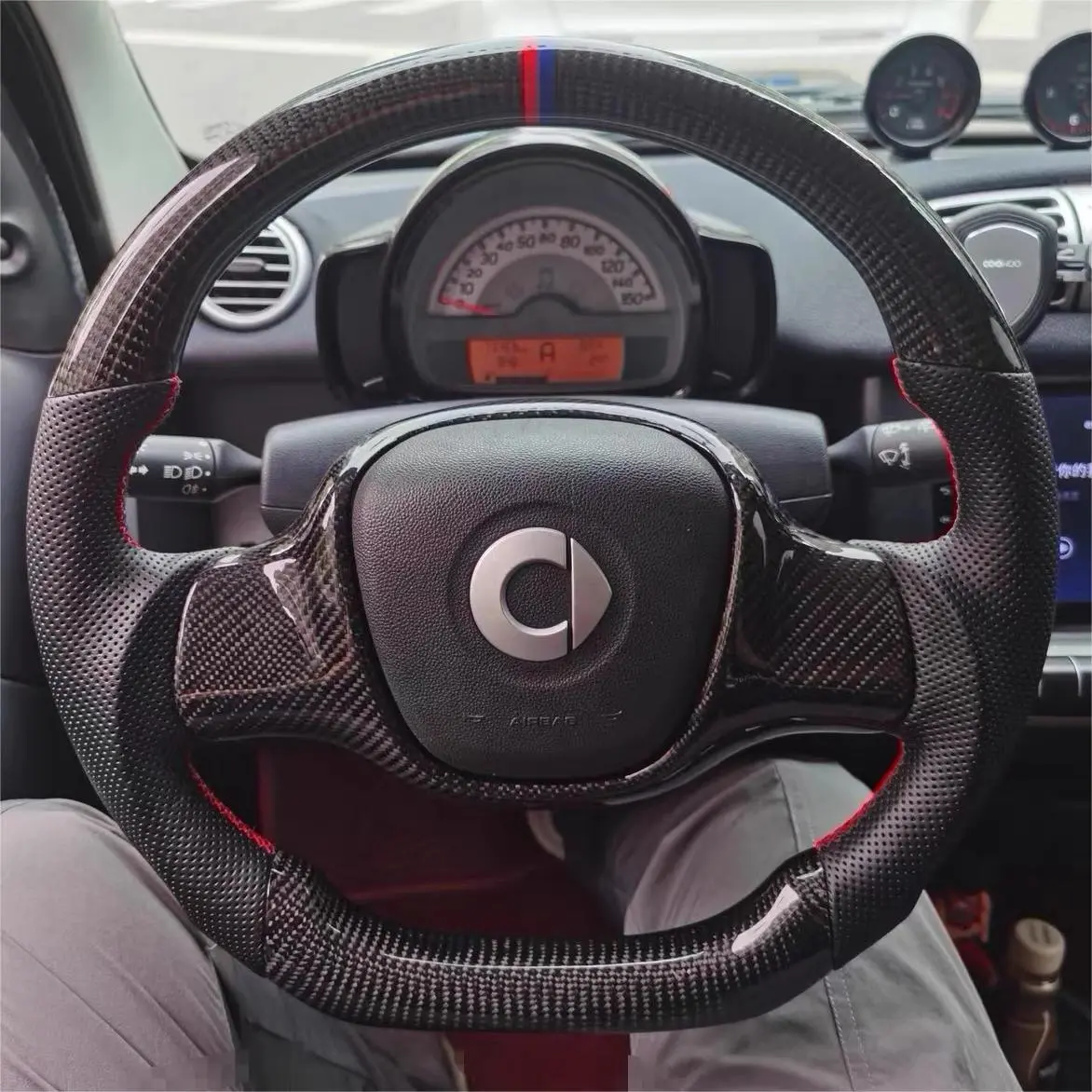 Ttd Craft Smart Fortwo W451 Mk2 Carbon Fiber Steering Wheel 1