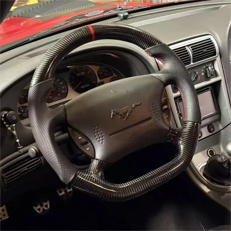 Ttd Craft Ford 1994-2004 Mustang Carbon Fiber Steering Wheel 1