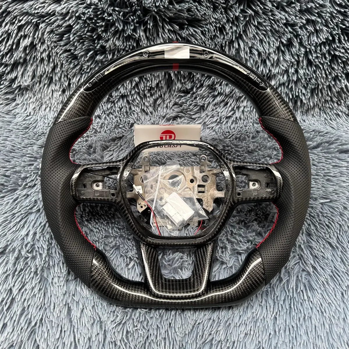 Led Carbon Fiber Steering Wheel For Honda 2022-2026 Civic Accord | Ttd Craft 1