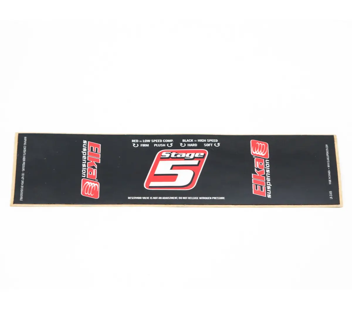 Elka Stage 5 Decal, Rear Reservoir, 43X145mm 1