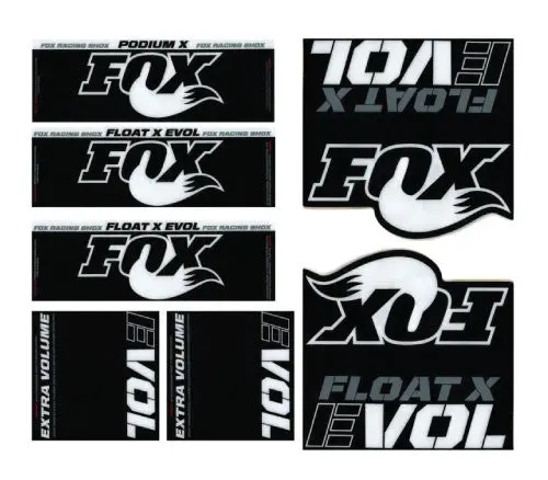 Fox Float Evol Gen 2 Decal Kit 1