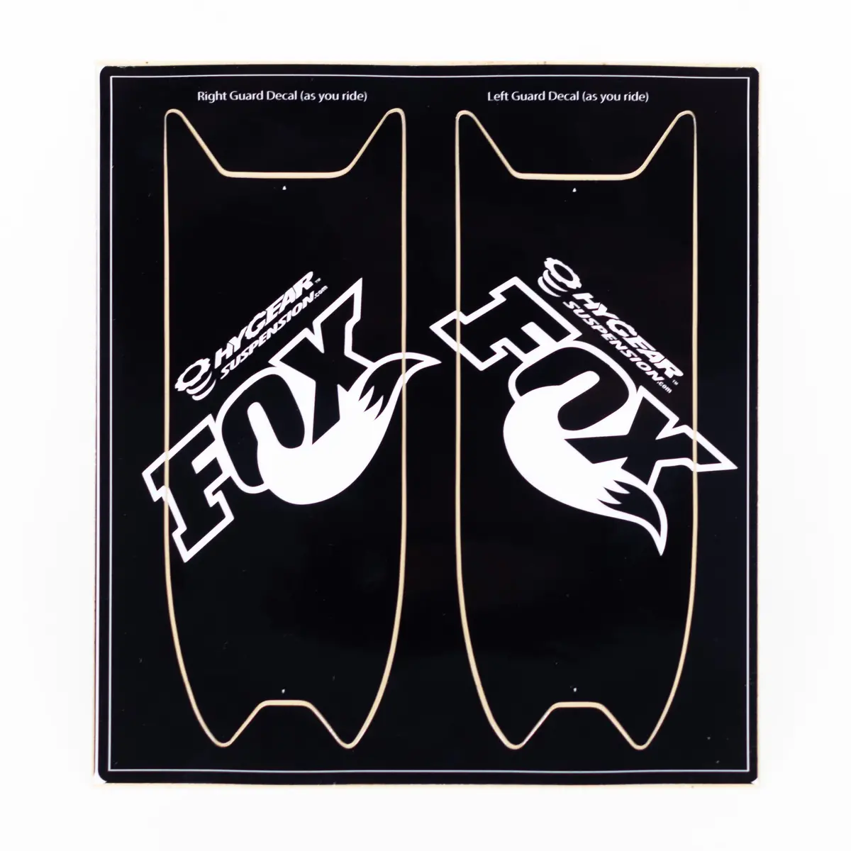 Hygear - Decal, Fox Float Guard, Pair 1