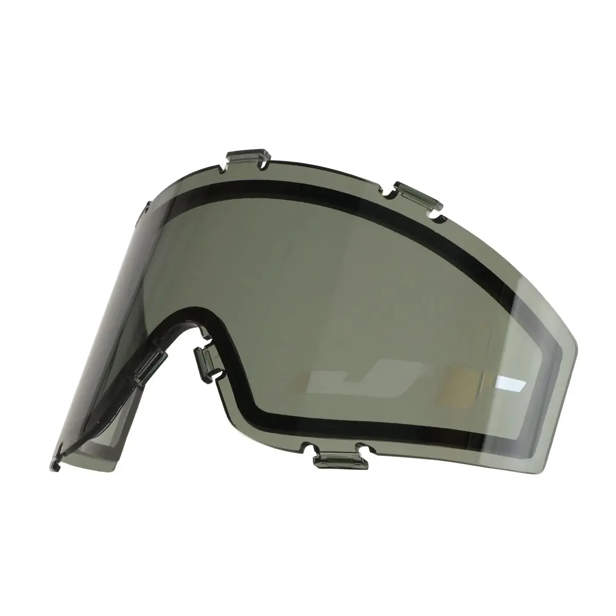 Jt™ Spectra Dual-Pane Thermal Replacement Lens - Smoke W/ Silver Mirror Logo 1
