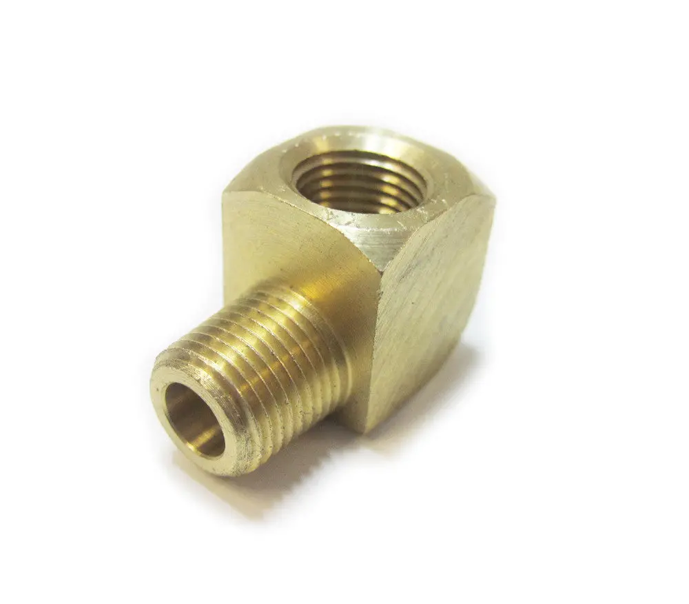 1/8" Npt 90 Deg Fitting, Medium, Brass 1