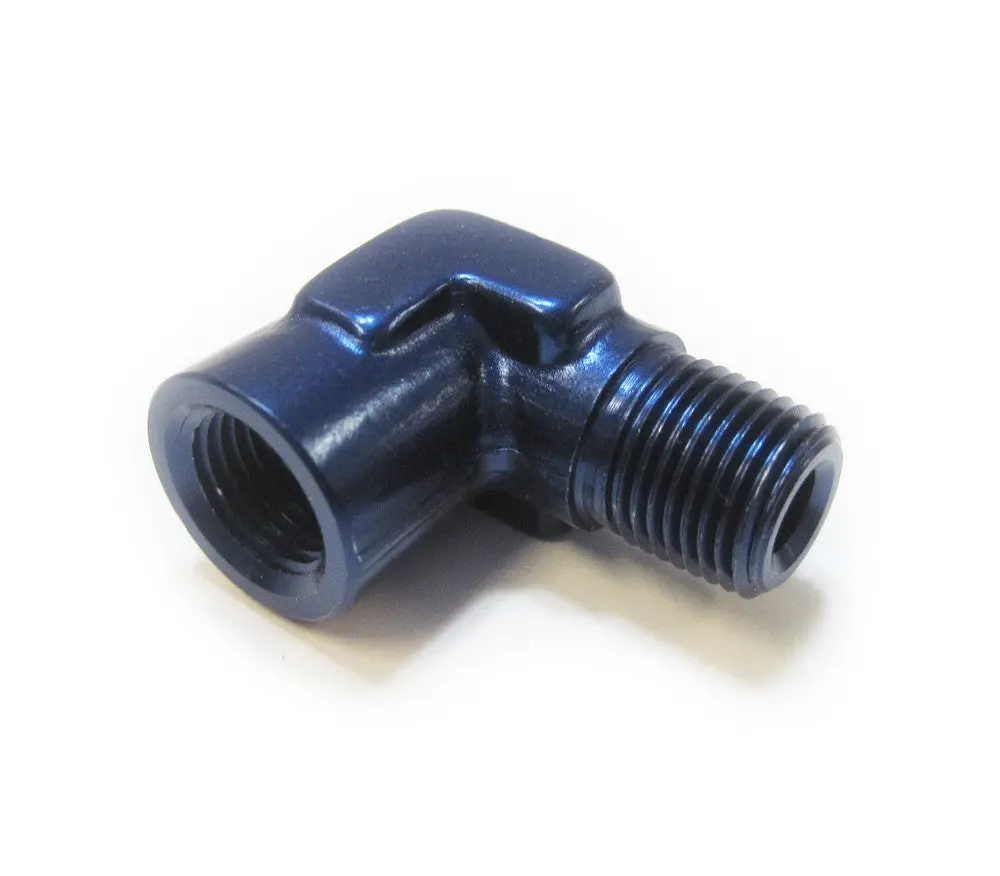 1/8" Npt 90 Deg Fitting, Aluminum 1