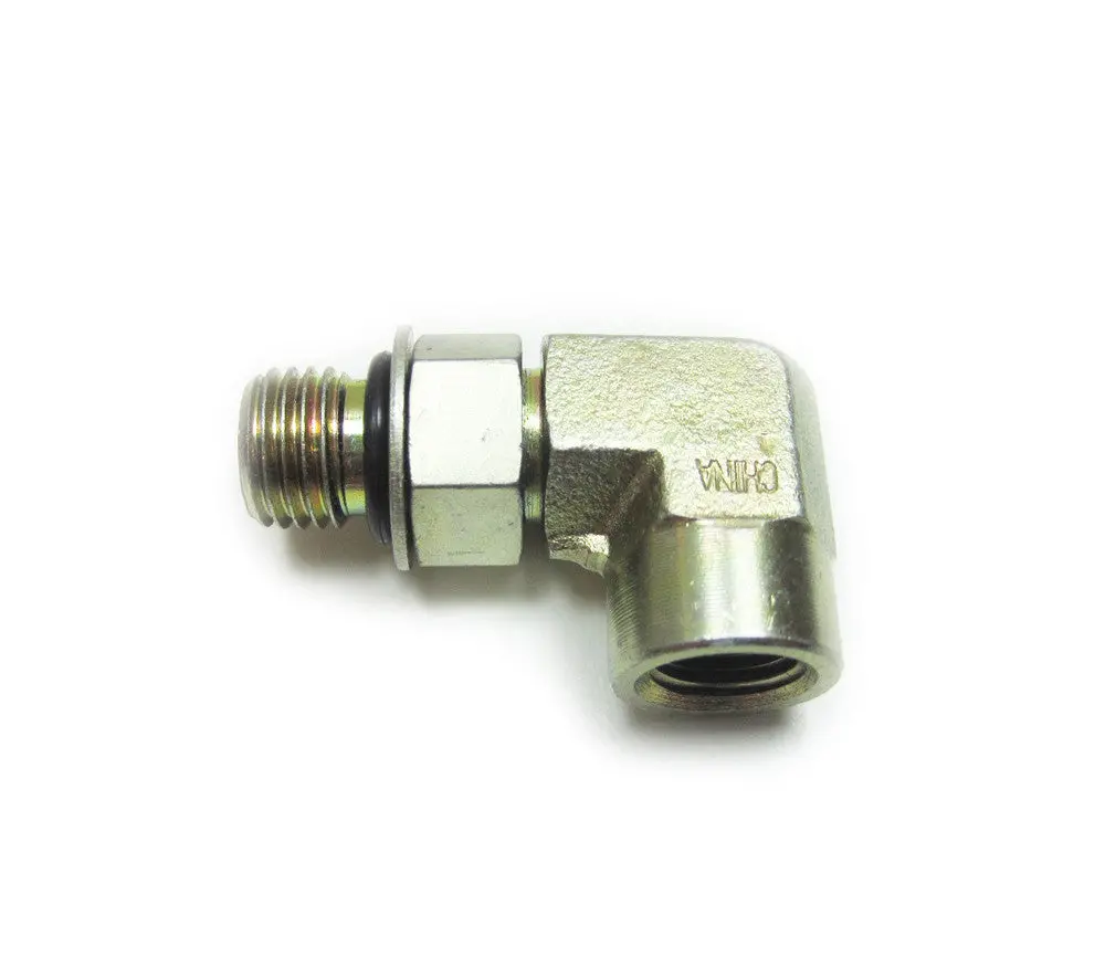 7/16-20 O-Ring Male To 1/8 Npt Female, 90 1