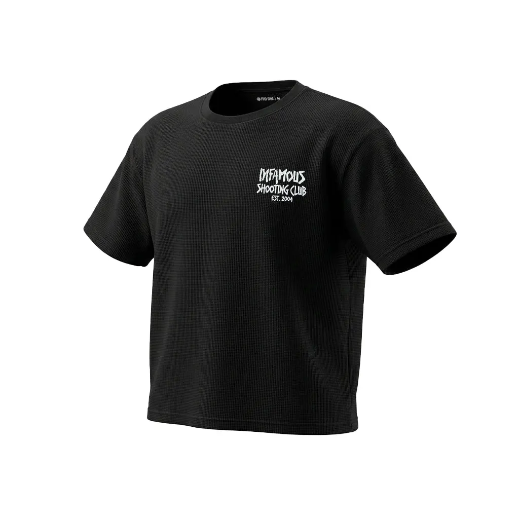 Foundation Waffle Tee – Black Wash 1