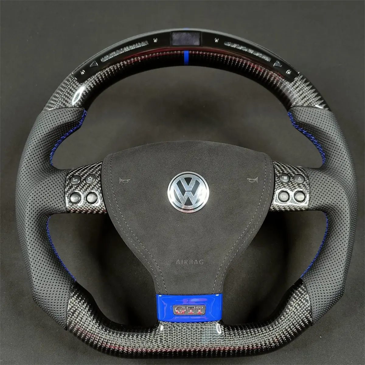 Ttd Craft  2007-2011 Eos Convertible Carbon Fiber Steering Wheel 1