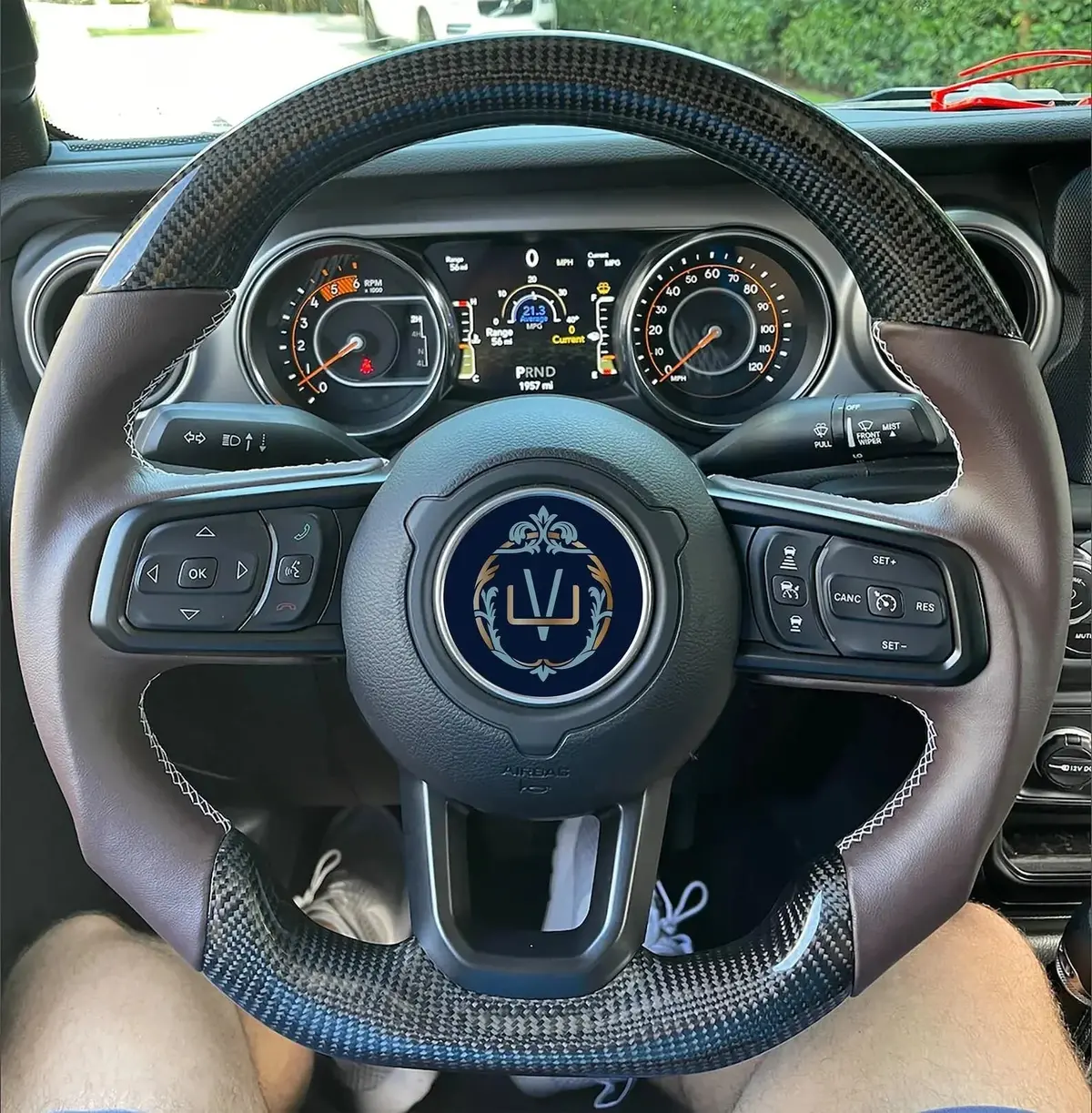 Ttd Craft Jeep 2018-2026 Wrangler /Gladiator Carbon Fiber Steering Wheel 1