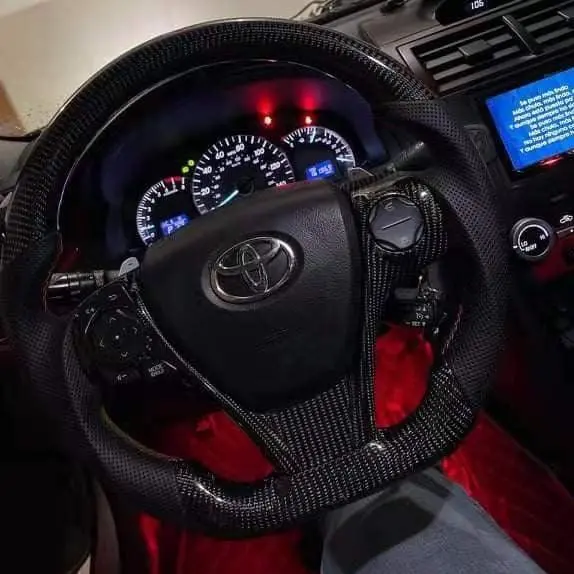 Ttd Craft Toyota 2012-2014 Camry 2013-2019 Venza Carbon Fiber Steering Wheel 1