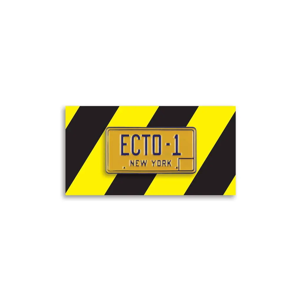 Ghostbusters – Ecto-1 License Plate Enamel Pin 1