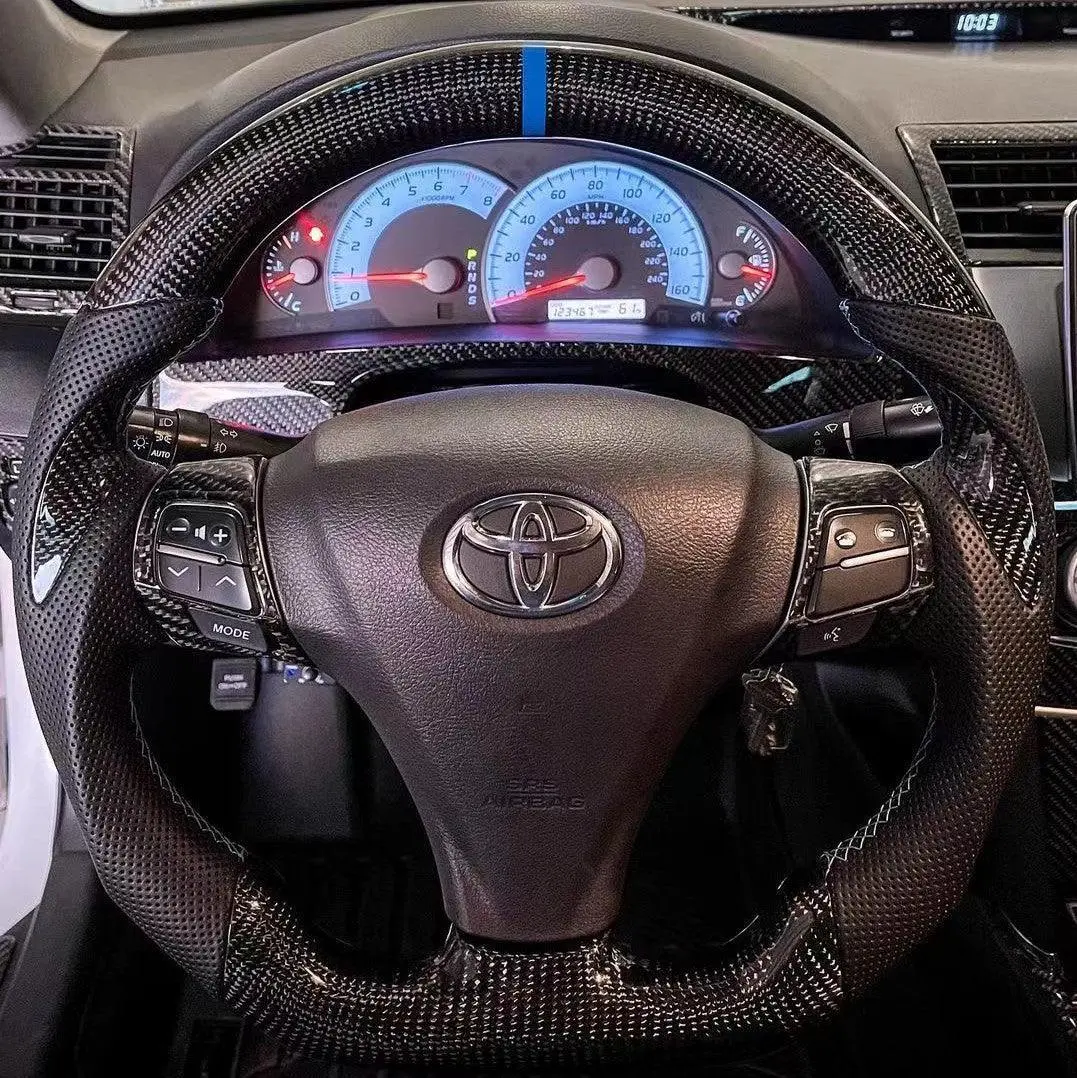 Ttd Craft Toyota 2007-2010 Camry /2009-2012 Venza Carbon Fiber Steering Wheel 1