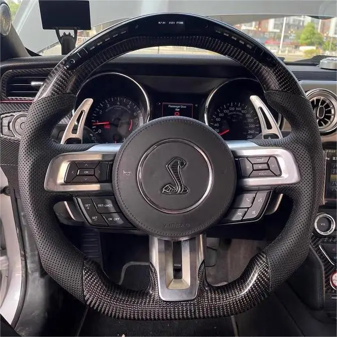 Ttd Craft Ford 2018-2023 Mustang Carbon Fiber Steering Wheel 1