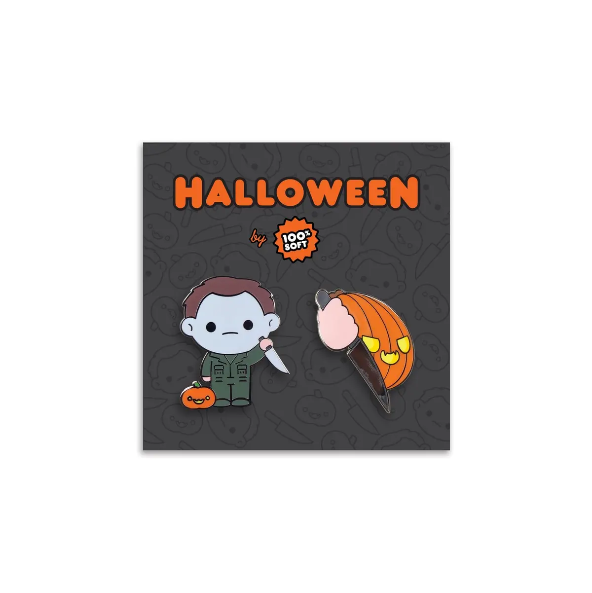Michael + The Pumpkin – Halloween Enamel Pin Set 1