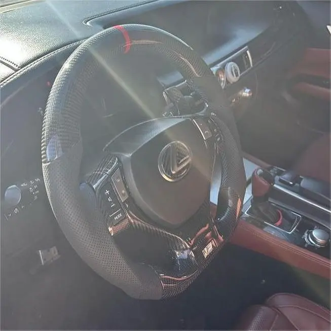 Ttd Craft Lexus 2013-2015 Gs350 Gs450 / Es300 Es350 / Rx350 Rx450 Carbon Fiber Steering Wheel 1