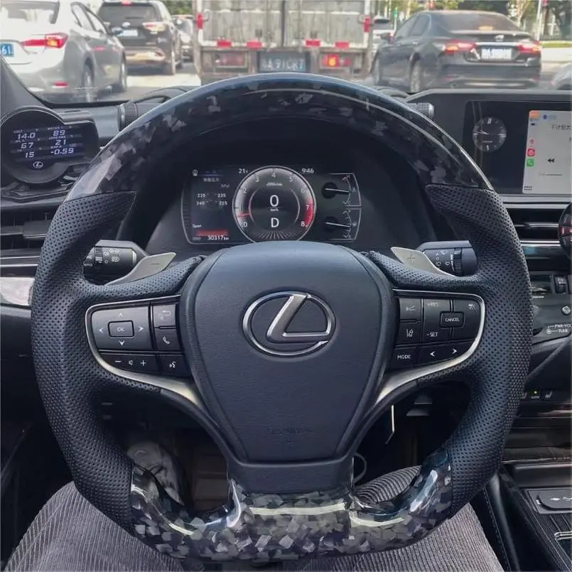 Ttd Craft Lexus 2019-2025 Es350 Es300 Es250 Ls500 2018-2025 Ux200 Ux250h Carbon Fiber Steering Wheel 1