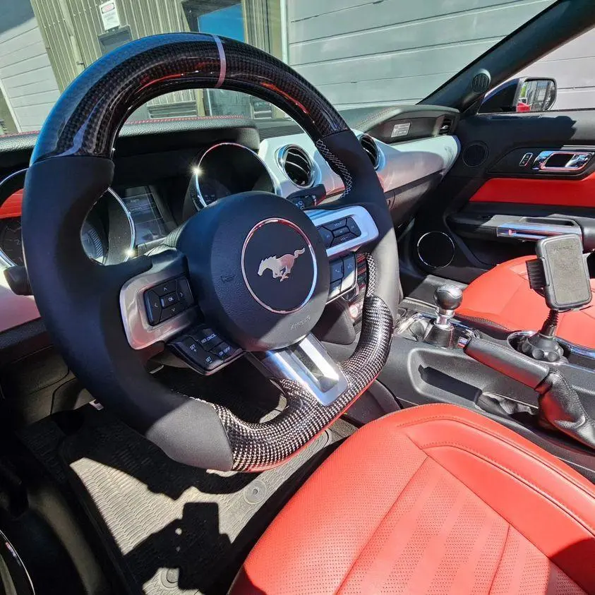 Ttd Craft Ford 2018-2023 Mustang Carbon Fiber Steering Wheel 1