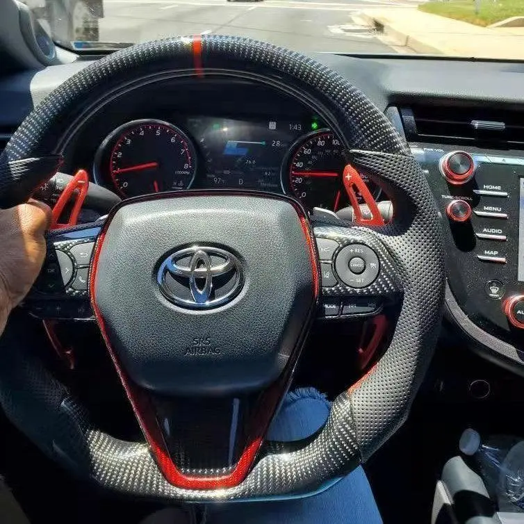Ttd Craft Toyota 2018-2024 Camry Se Xse Trd V6  Venza  Carbon Fiber Steering Wheel 1