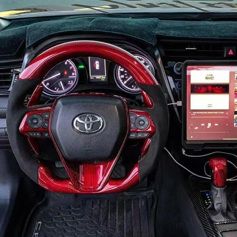 Ttd Craft  Camry 2018 - 2024 Se Xse Trd V6  Venza  Carbon Fiber Steering Wheel 1