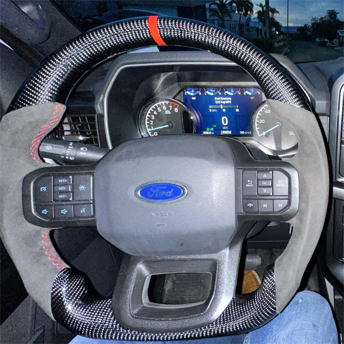 Ttd Craft Ford 2021-2026 F150 / Raptor Carbon Fiber Steering Wheel 1