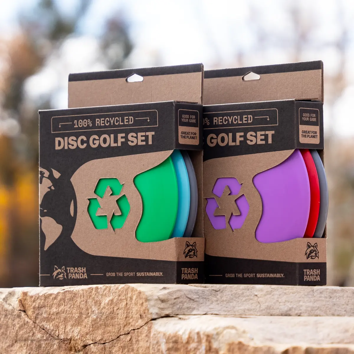 Trash Panda 100% Recycled Disc Golf Starter Set 1