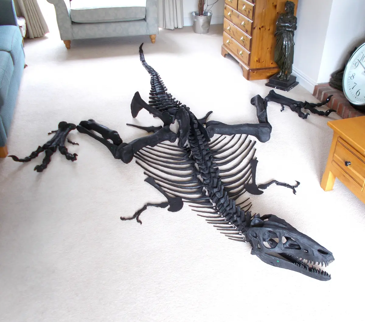 T Rex Skeleton Life Size Baby Replica Unmounted By Triassica 1