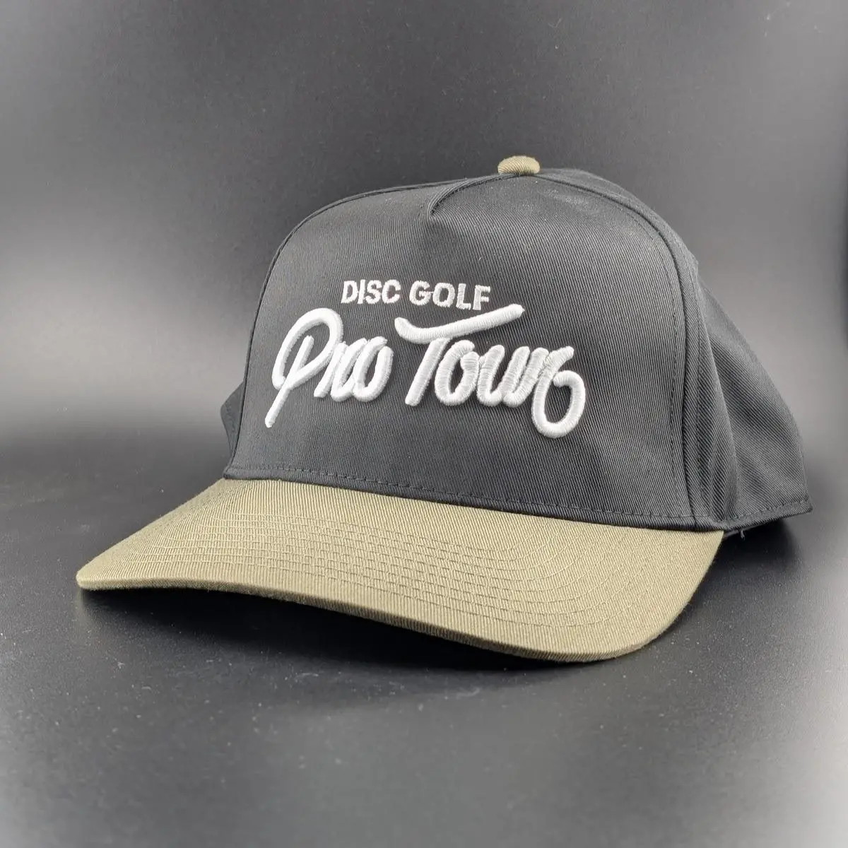 Dgpt Script Embroidered Snapback Hat - Black/Loden 1