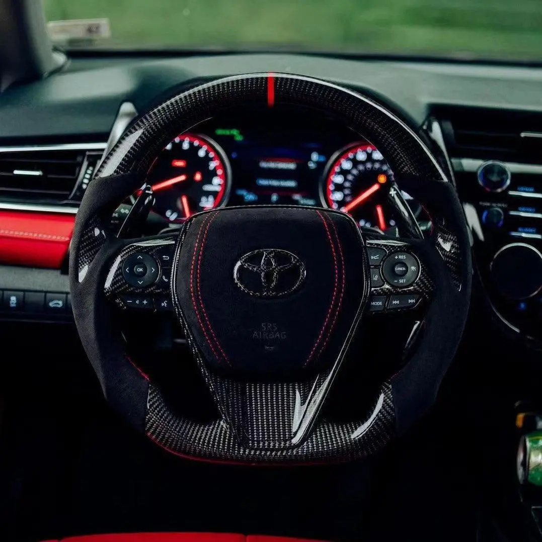 Ttd Craft Toyota 2018 - 2024 Camry Se Xse Trd V6 Venza  Carbon Fiber Steering Wheel 1