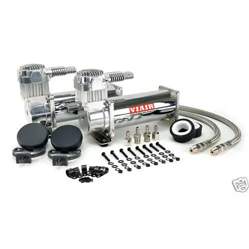 Viair 444C Dual Pack Chrome Air Compressor 🚚 Free Shipping 1