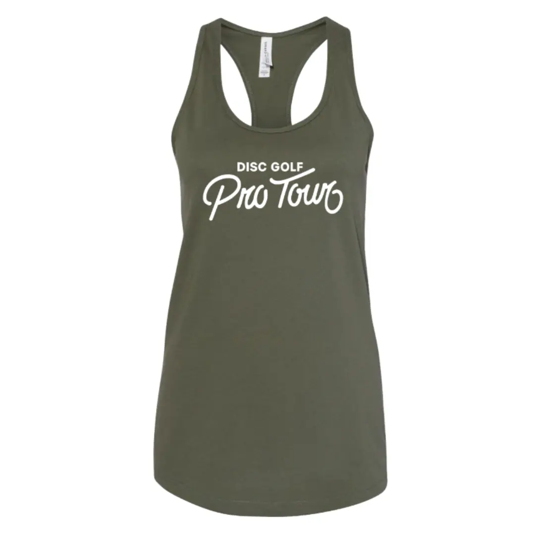 Dgpt Women's Racerback Tank - Military Green 1