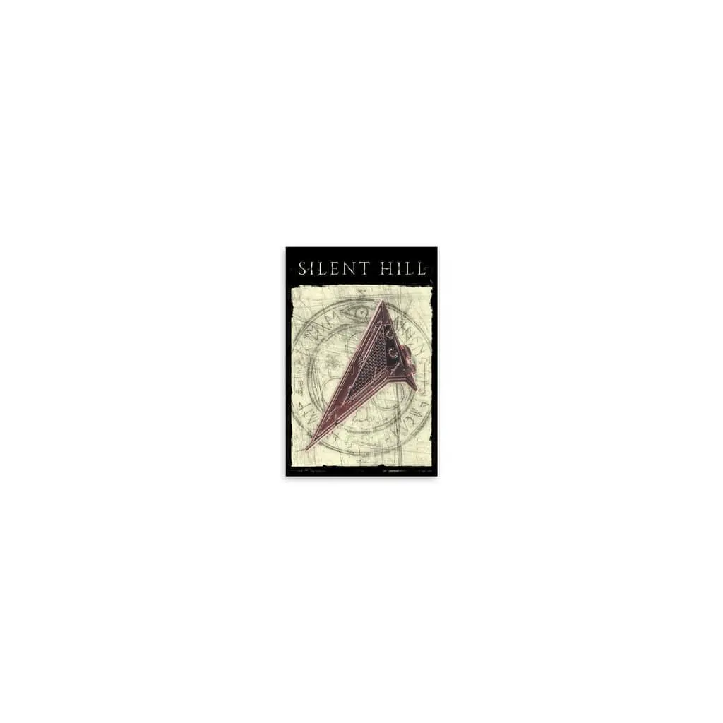 Red Pyramid Thing Enamel Pin 1