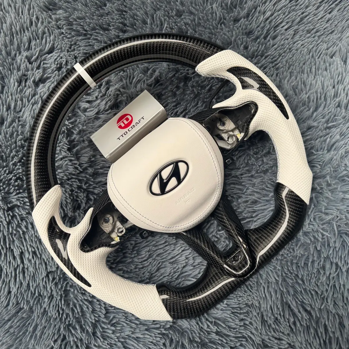 Carbon Fiber Steering Wheel For Hyundai Elantra N / I20n / I30n 2