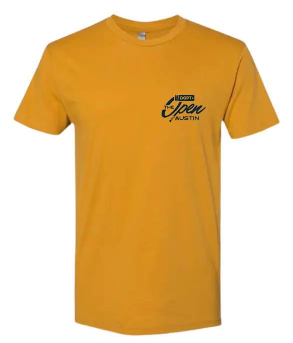 2025 Open At Austin - 100% Cotton T-Shirt - Gold 1