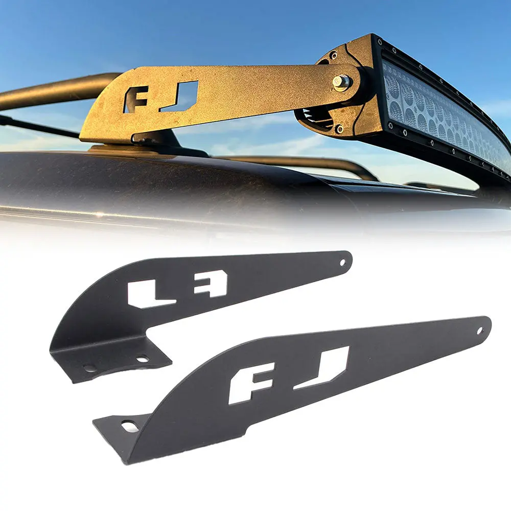 2007-2014 Toyota Fj Cruiser 52Inch Light Bar Upper Windshield Mounting Brackets 1