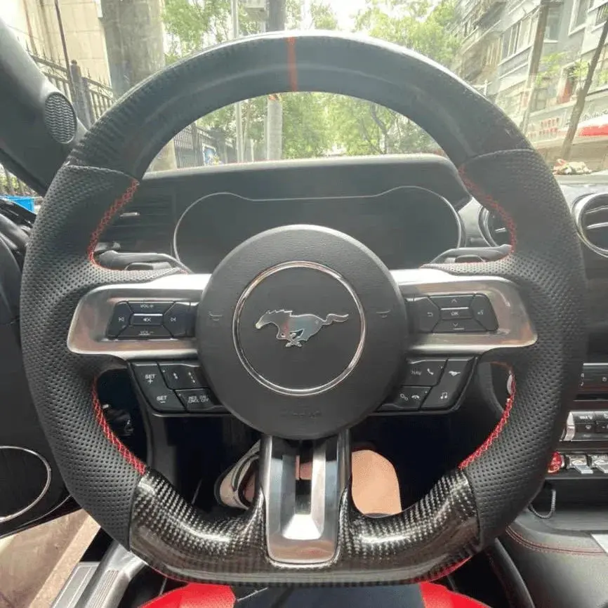 Ttd Craft Ford 2018-2023 Mustang Carbon Fiber Steering Wheel 5