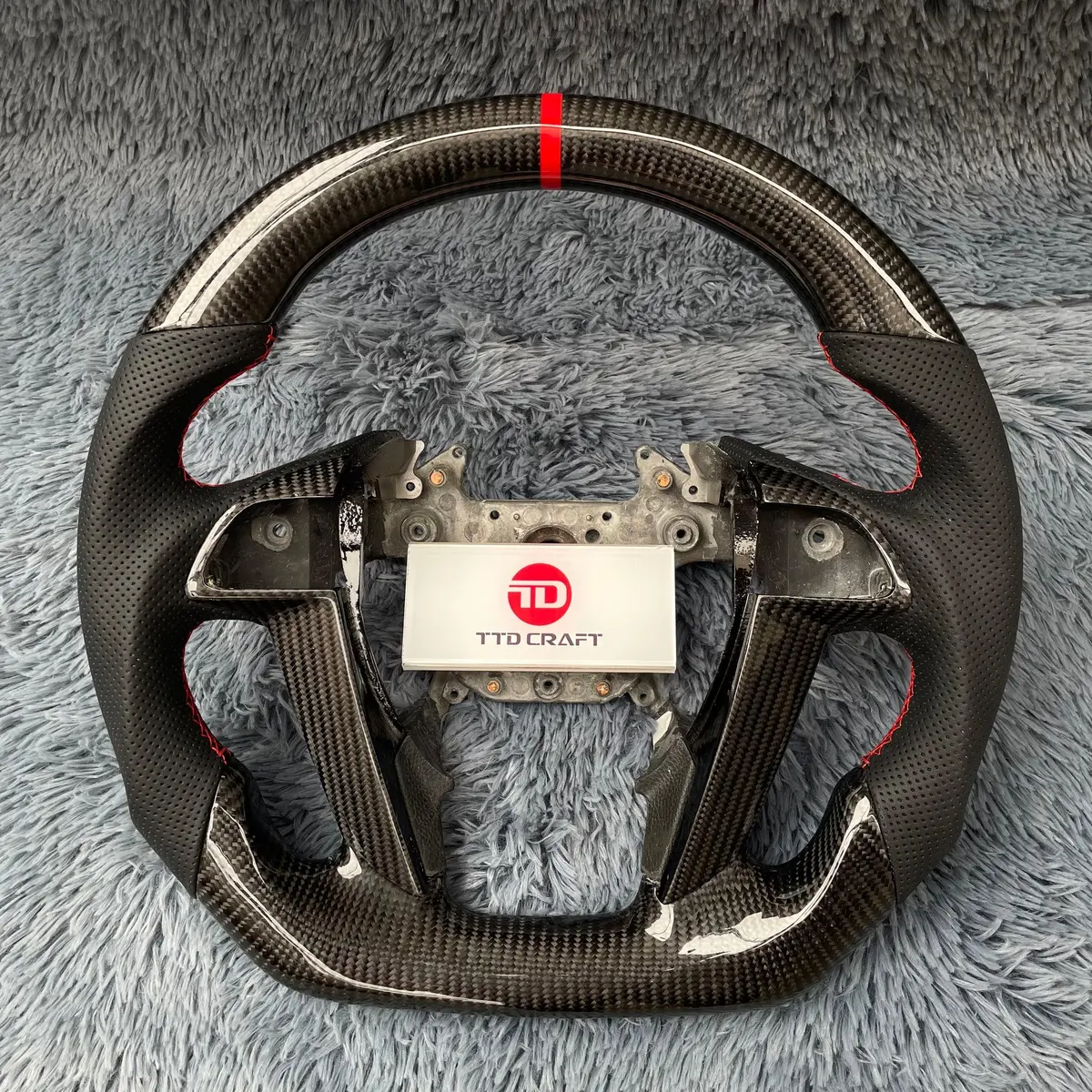 Honda 2008-2012 Accord / 2009-2015 Pilot Carbon Fiber Steering Wheel |Ttd Craft 3