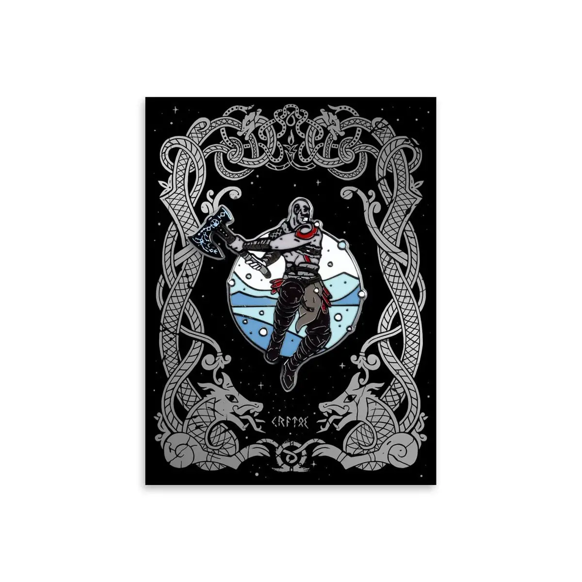 Kratos Enamel Pin 1