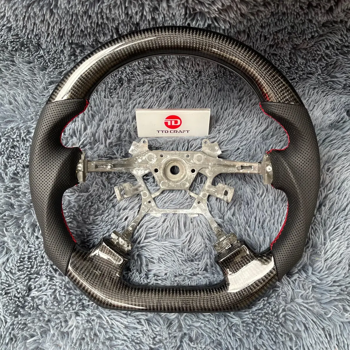 Ttd Craft Infiniti 2006-2010 M45 M35 Carbon Fiber Steering Wheel 1