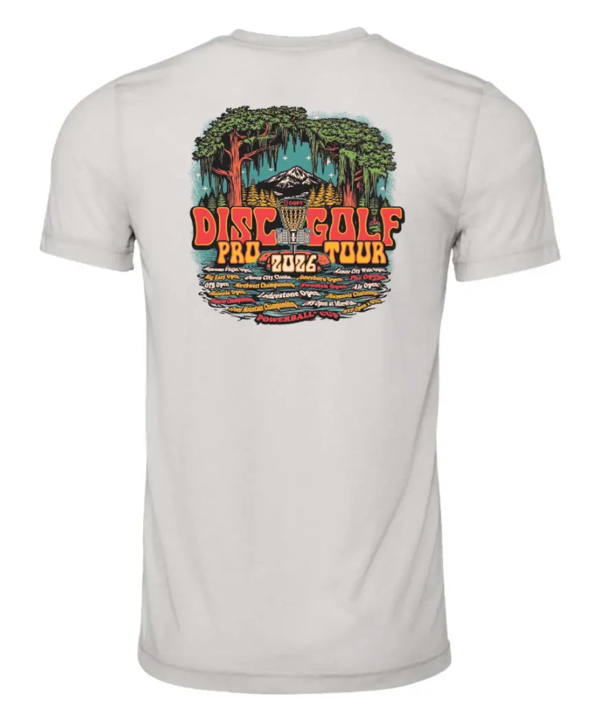 2026 Concert Themed Tour Schedule T-Shirt - Heather Cement 1