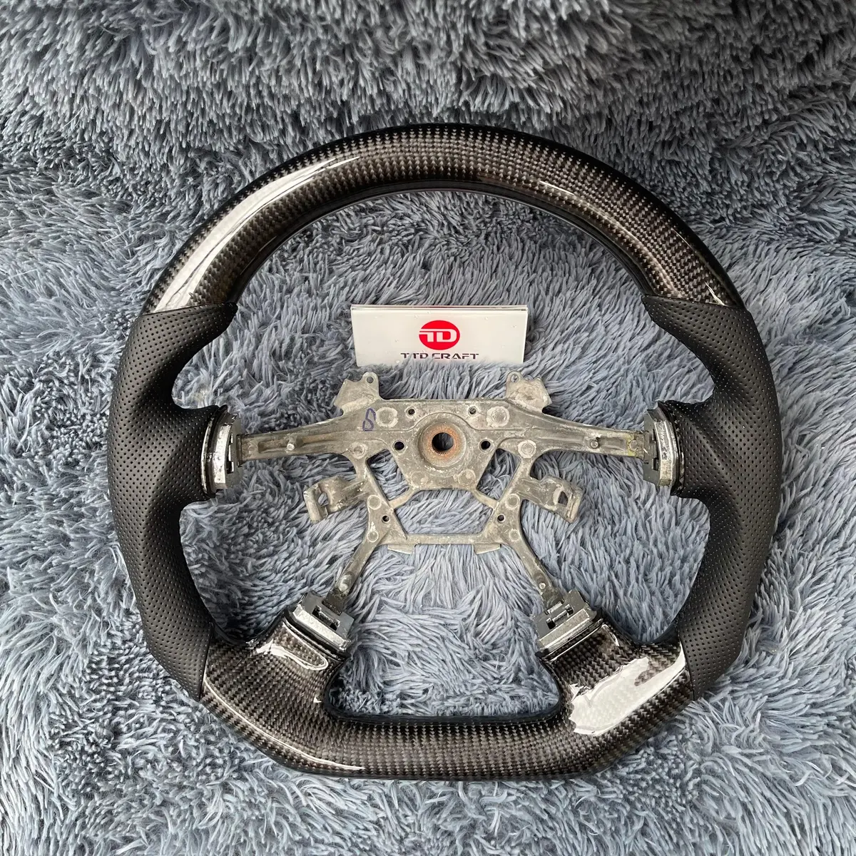 Ttd Craft Infiniti 2006-2010 M45 M35 Carbon Fiber Steering Wheel 1