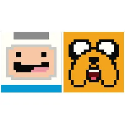 Adventure Time 8-Bit Finn And Jake Set 1