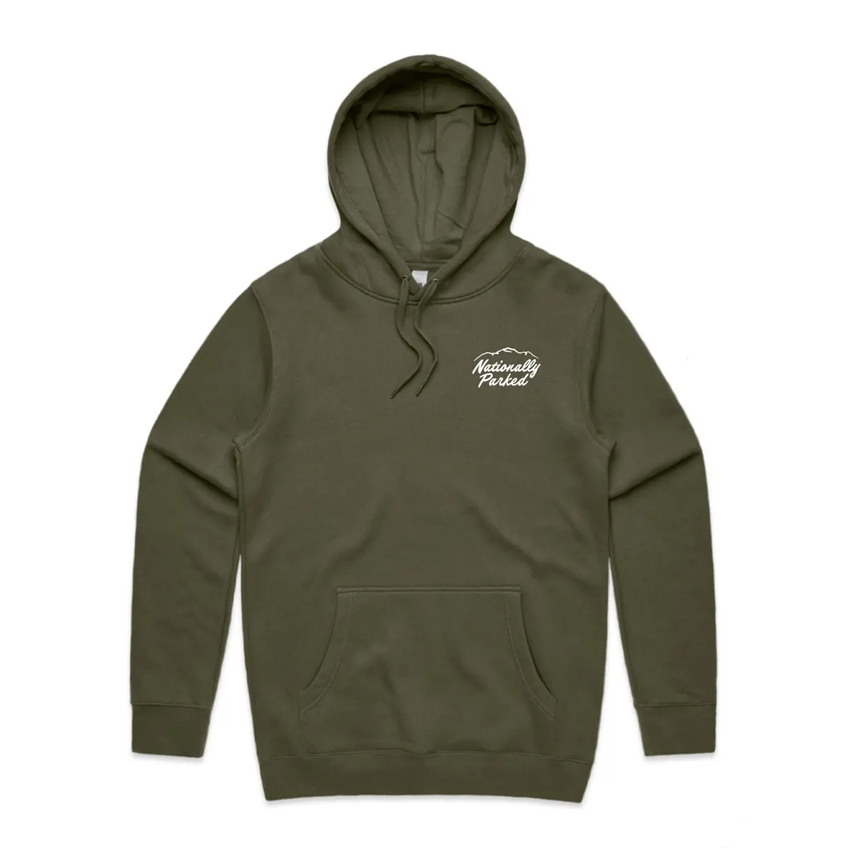 Nationally Parked Mid-Heavyweight Hoodie - Green 1