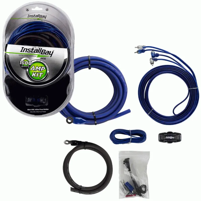 Install Bay Ak4 Amp Kit 4 Gauge With Mini-Anl Fuse Holder 1