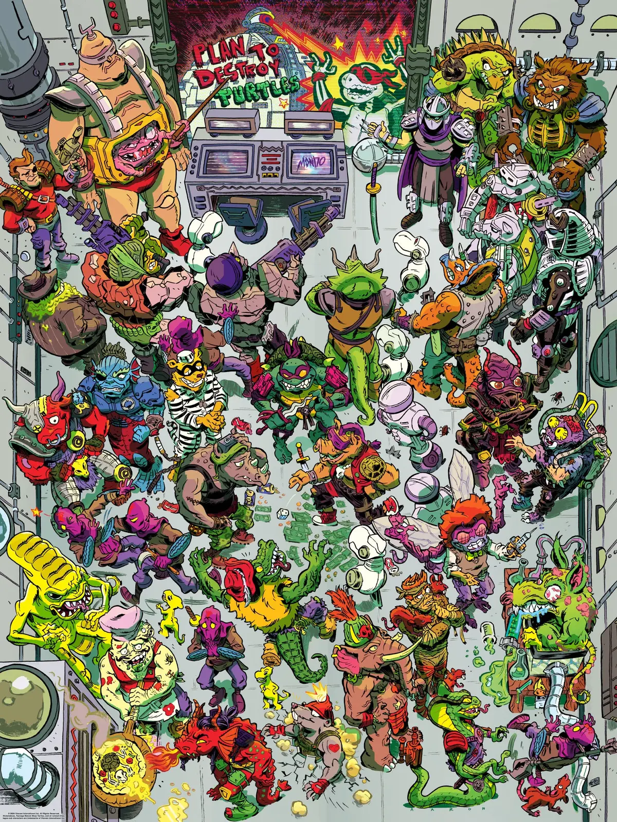 Teenage Mutant Ninja Turtles "Villain Party" Poster 1