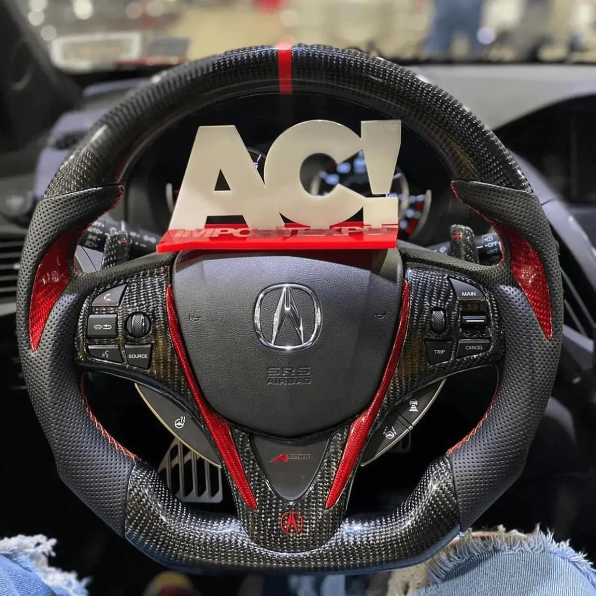 Acura 2015-2020 Tlx / Mdx Heater Carbon Fiber Steering Wheel |Ttd Craft 1