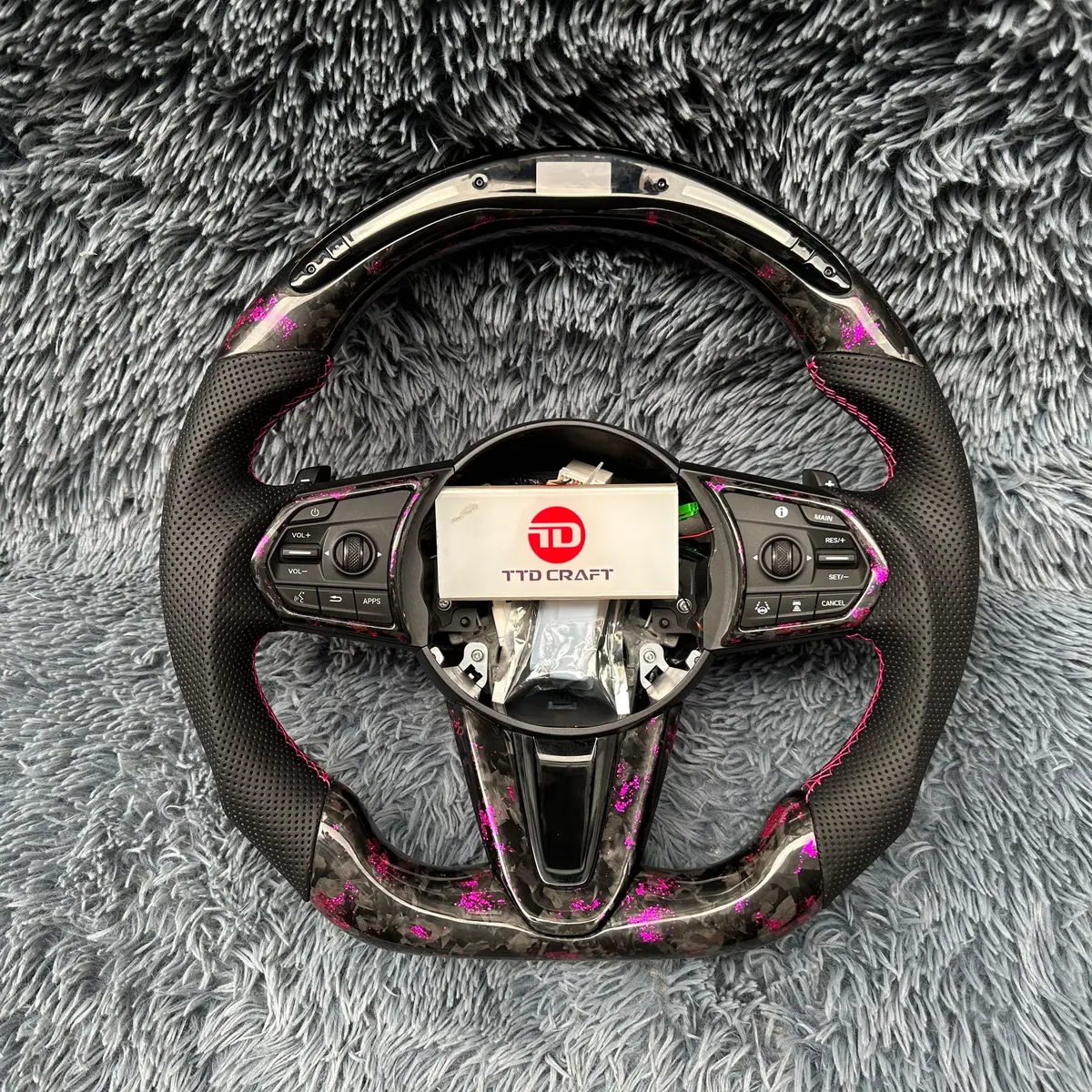 Acura 2019-2025 Rdx Forged Carbon Fiber Steering Wheel With Led |Ttd Craft 1