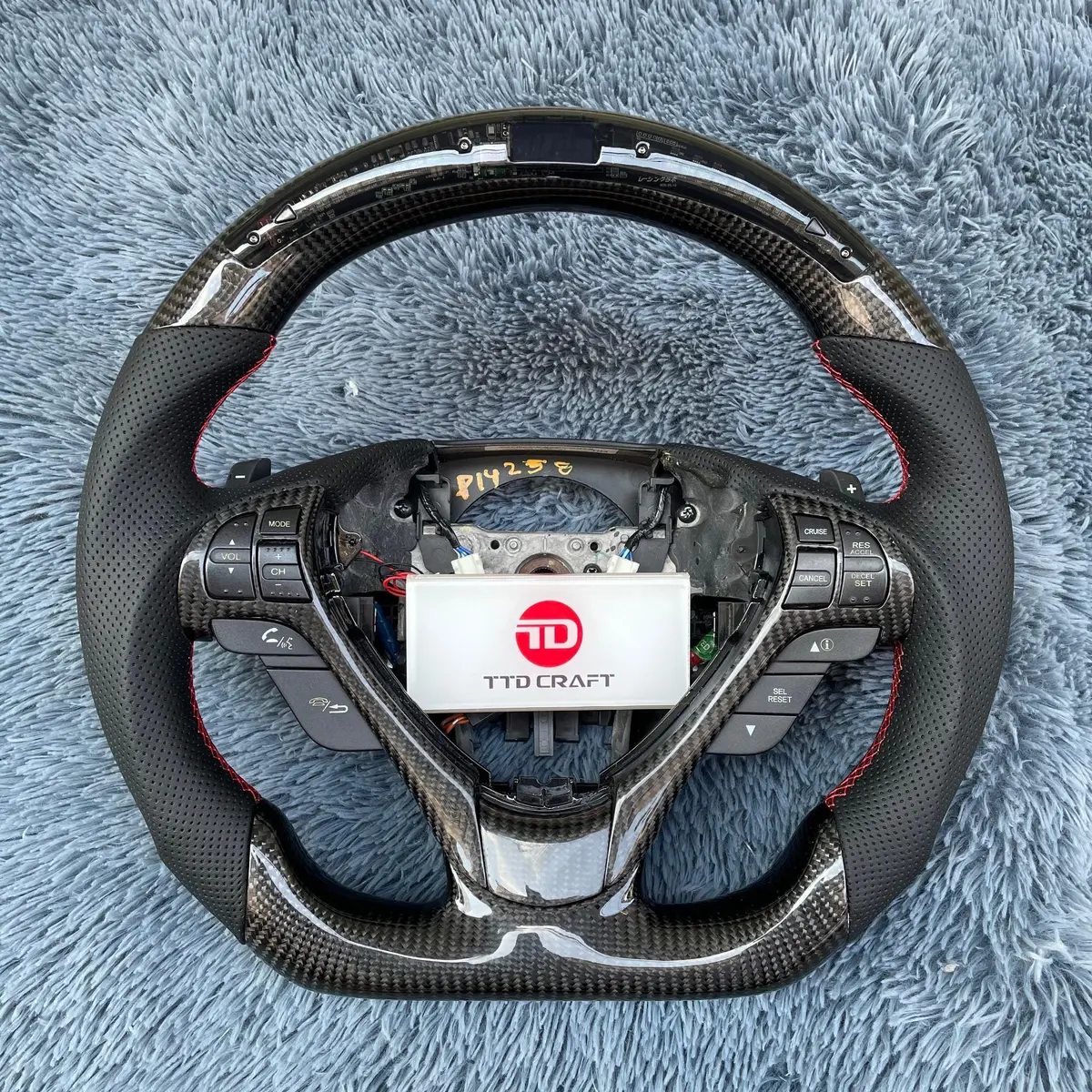 2009-2014 Acura Tl Led Steering Wheel With Carbon Fiber |Ttd Craft 1