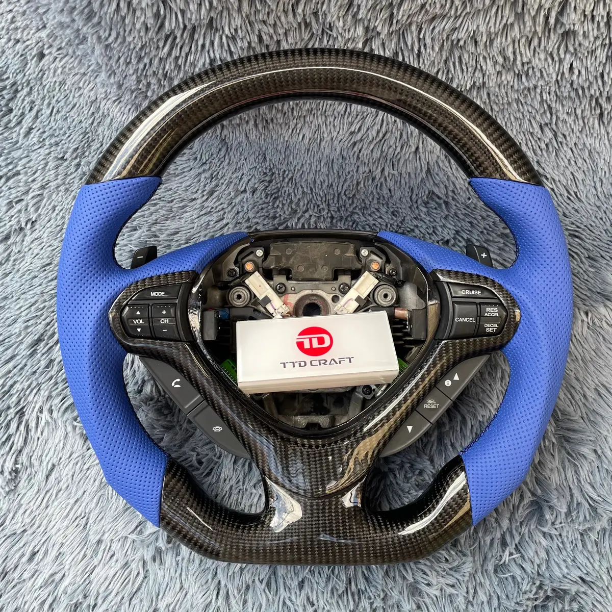 Acura Tsx 2009-2014 Carbon Fiber Steering Wheel |Ttd Craft 1