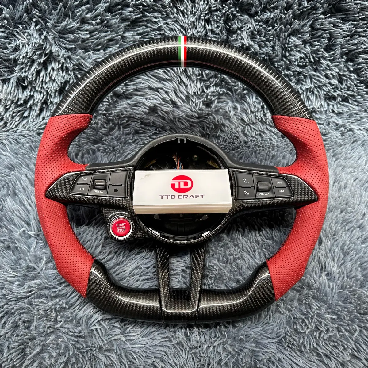 Alfa Romeo Giulia Qv Carbon Fiber Steering Wheel |Ttd Craft 1