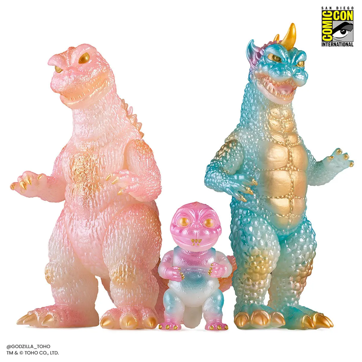 All Monsters Attack Soft Vinyl Figure Set - Cherry Blossom Glow In The Dark Variant 1